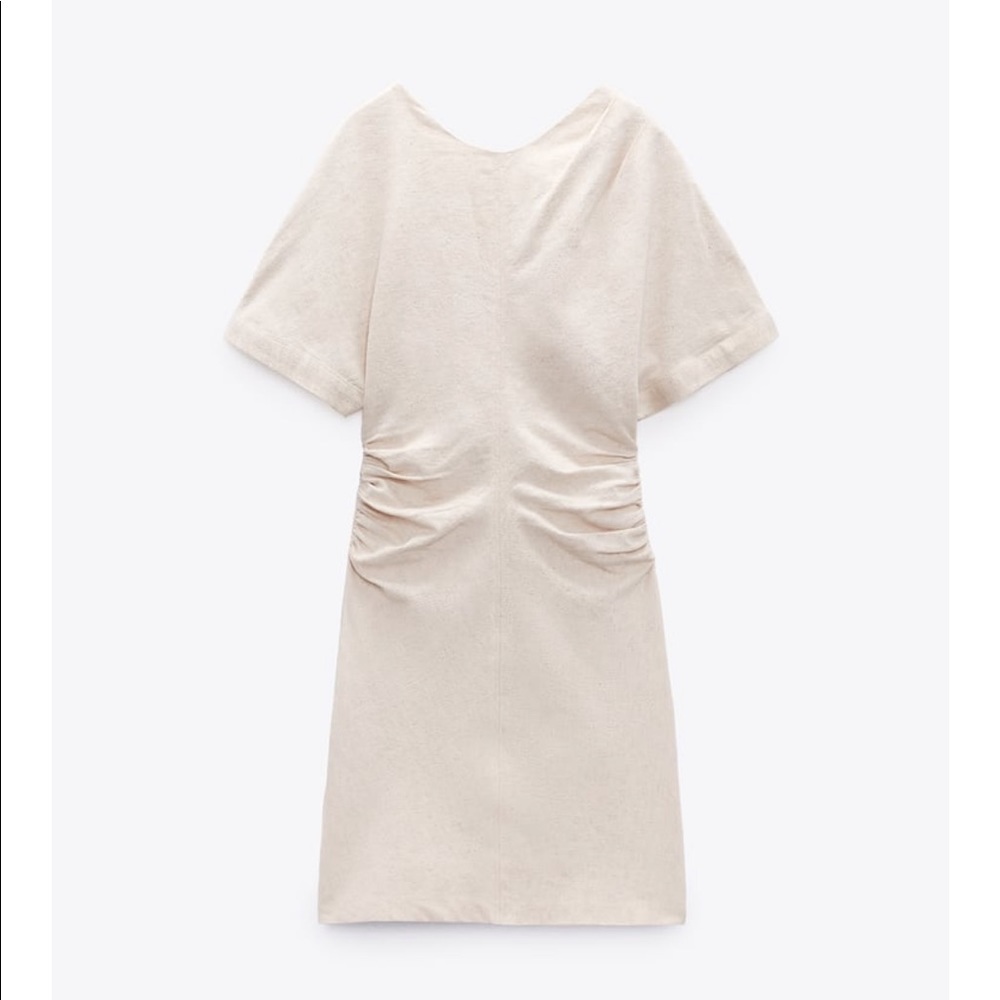 NWT Zara Linen Blend Short Dress